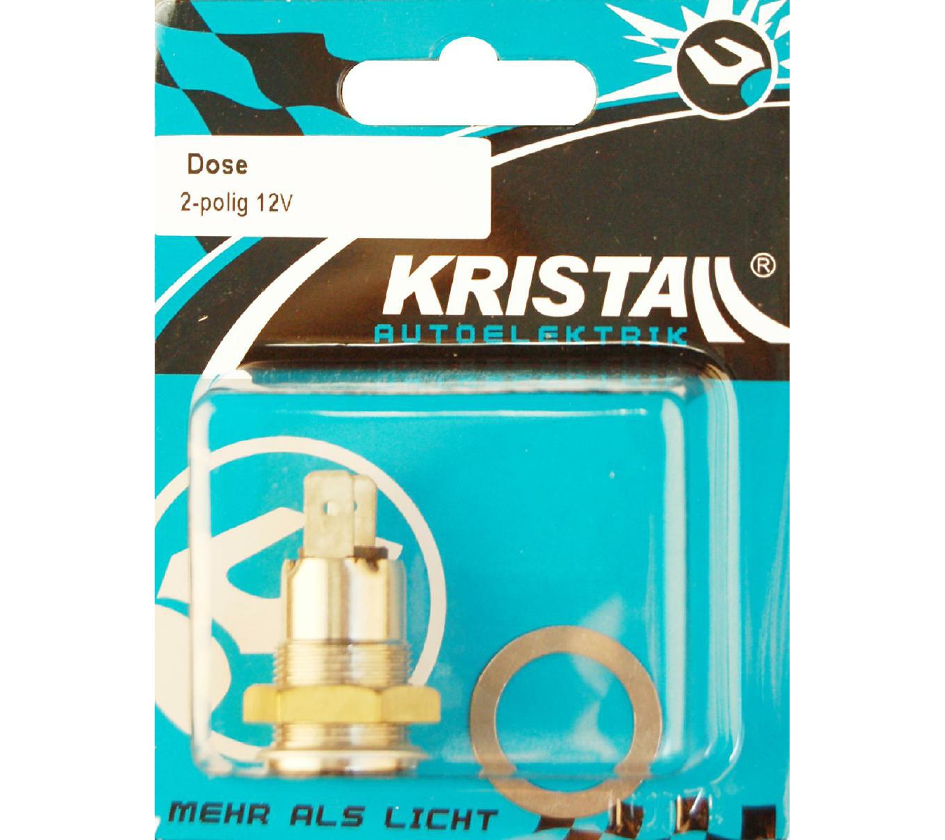 KRISTALL 12V Din Dose 2 polig