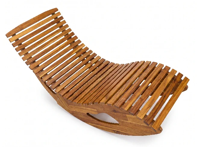 PRESTIGE Schwungliege ergonomisch Akazienholz klappbar