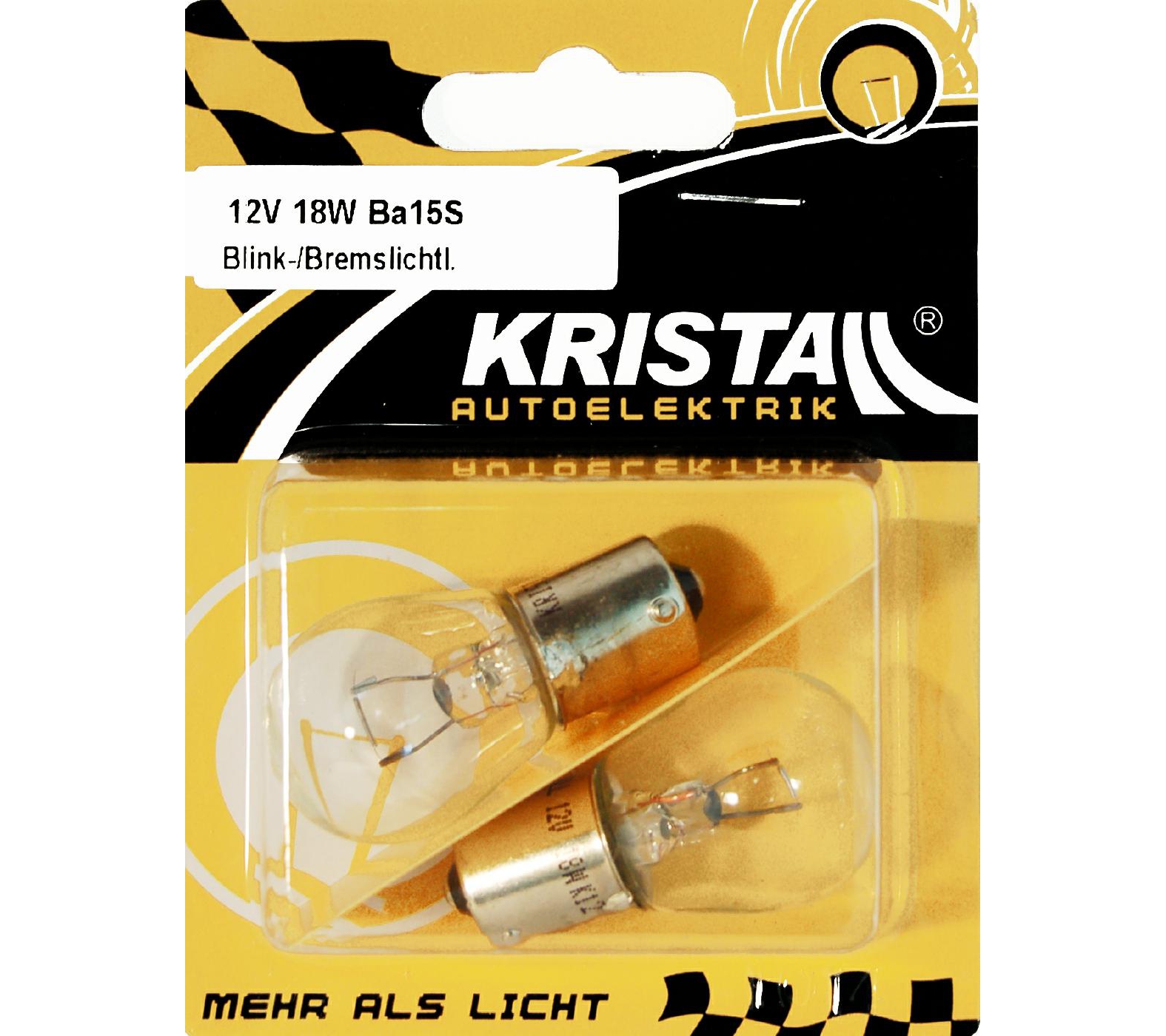 kristall-ba15s-blink-bremslichtlampe-10025741 KRISTALL Ba15S Blink-/Bremslichtlampe 12V 18W
