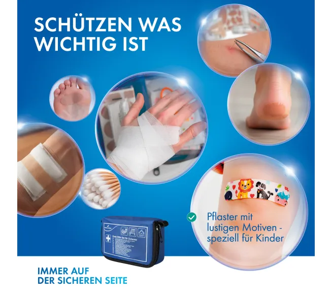 WALSER Erste-Hilfe-Set für Zuhause zur schnellen Versorgung im Notfall