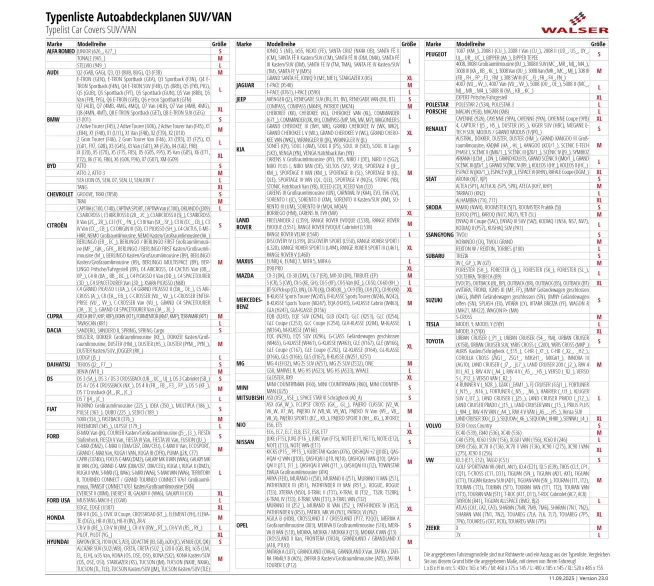 WALSER All Weather Basic Autoabdeckung als Wetterschutz für Fahrzeuge im Außenbereich