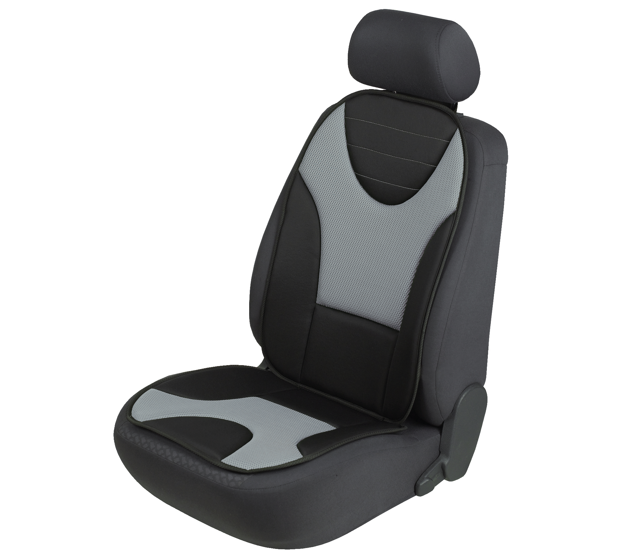 walser-sitzaufleger-grafis-12766703 WALSER PKW Sitzauflage Grafis, Auto-Sitzaufleger schwarz/grau, 1 Stück