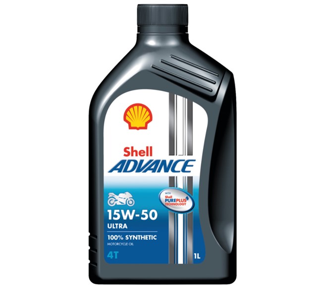 SHELL Zweirad-Motoröl Advance 4T Ultra, 15W-50, 1 Liter