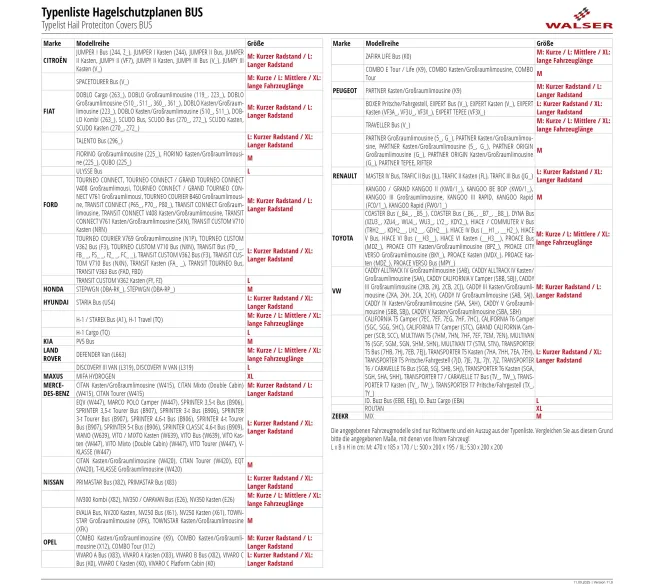 WALSER All Weather Basic Autoabdeckung als Wetterschutz für Fahrzeuge im Außenbereich
