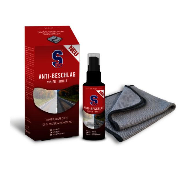 S100 Anti-Beschlag inkl. Mikrofasertuch 100 ml