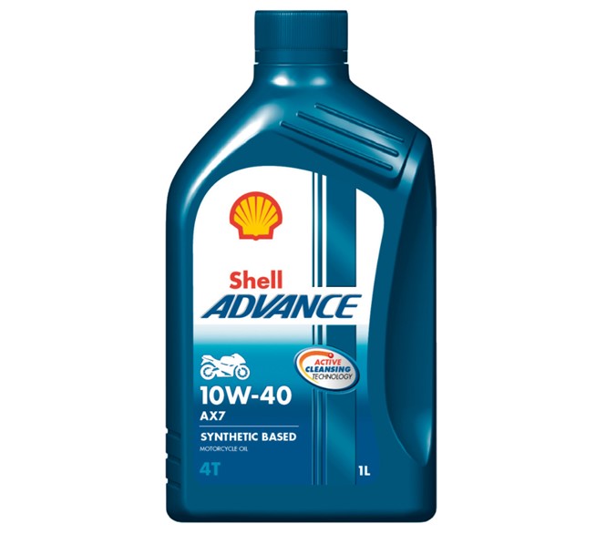 SHELL Zweirad-Motoröl Advance 4T AX7, 10W-40, 1 Liter
