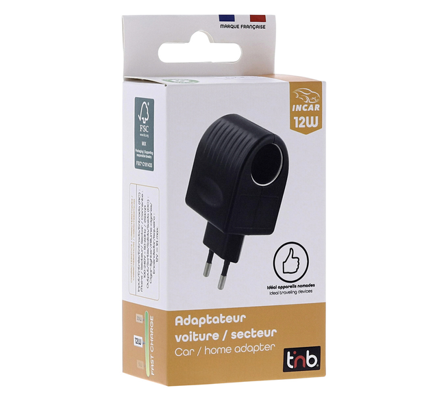 T’nB 230-V-auf-12-V-Kfz-Steckdosenadapter, 12 W