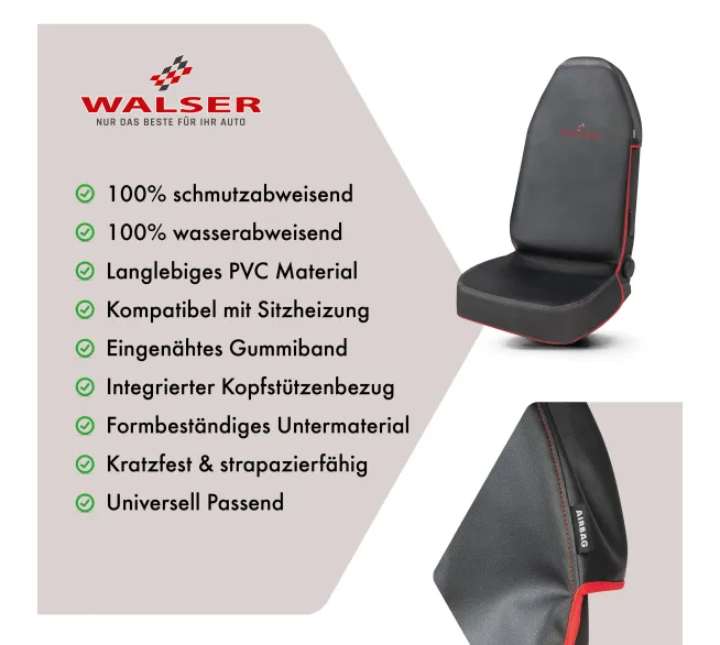 WALSER Autositzbezug Guardian als robuster Sitzschutz für den Fahrzeuginnenraum