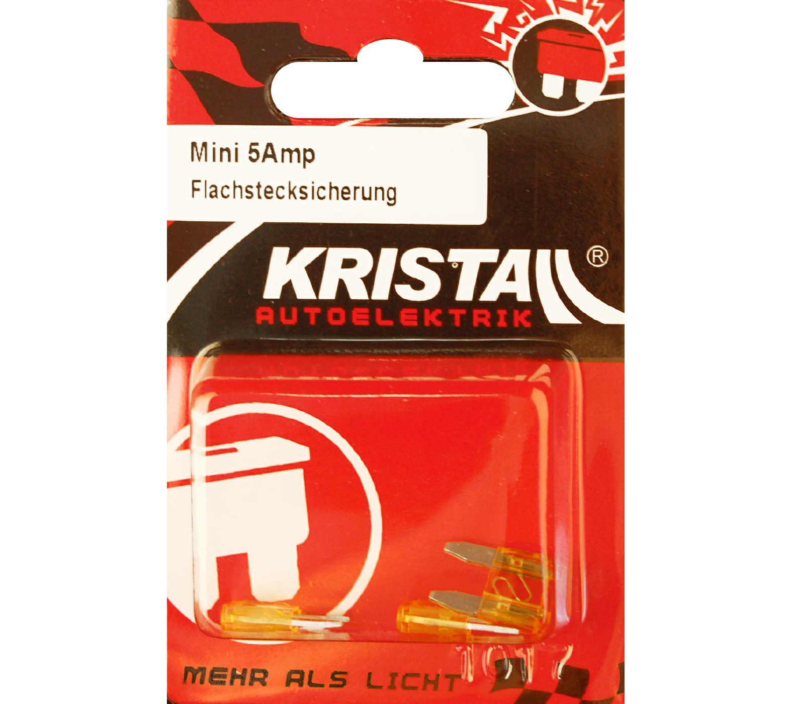 KRISTALL Flachstecksicherung MINI 5 Amp
