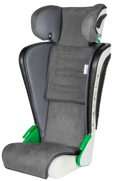 WALSER Kindersitz Noemi, klappbarer Auto-Kindersitz ECE R129 geprüft Anthrazit