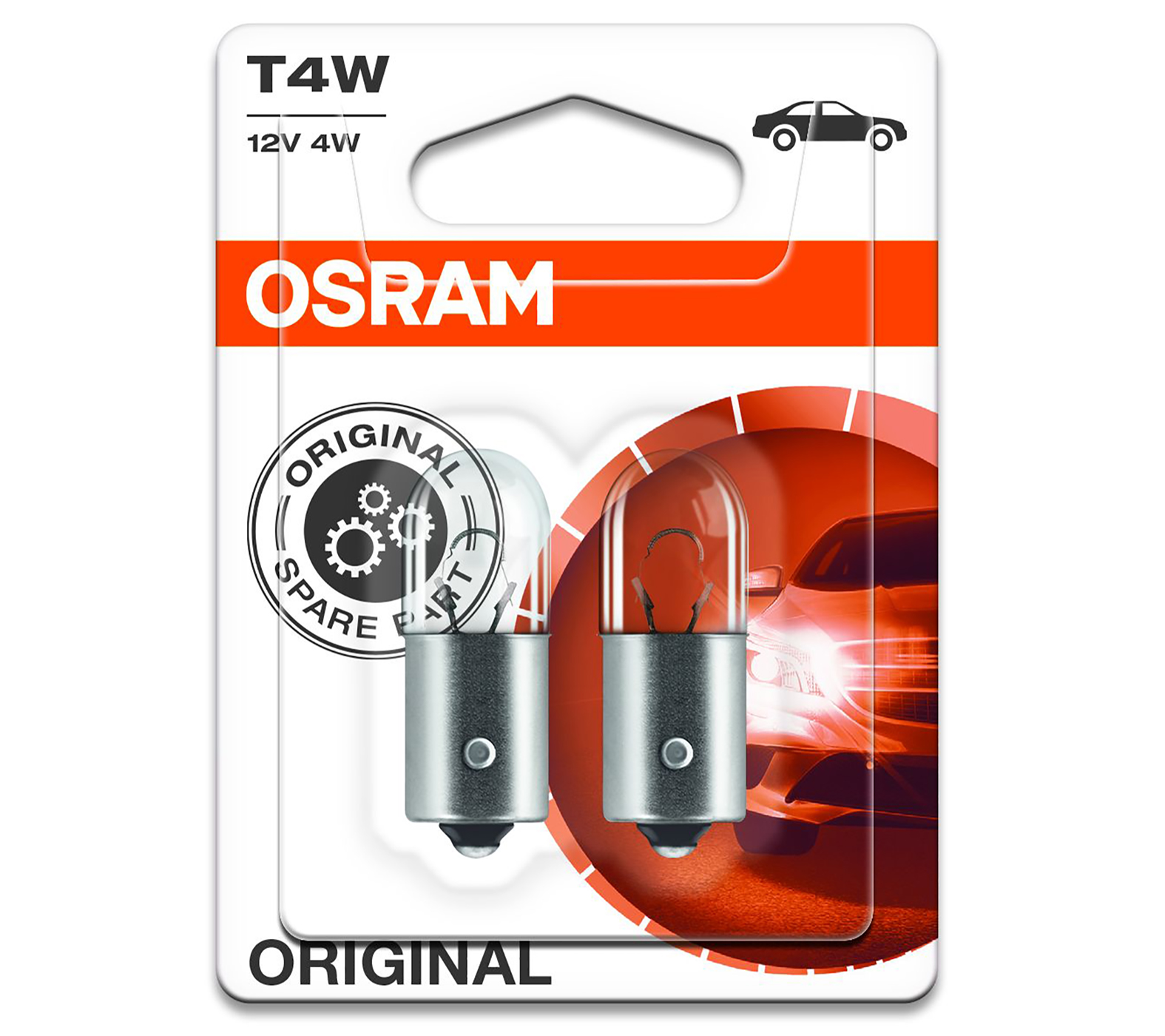 OSRAM T4W Anzeigelampe 12V 4W