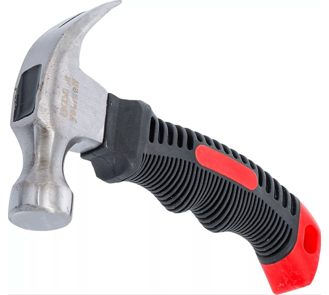 BGS TECHNIC Mini-Klauenhammer Stubby, 250 g