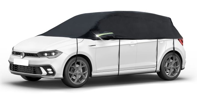 WALSER Abdeckplane Auto All Weather, Autoplane Halbgarage Größe 1 PKW   