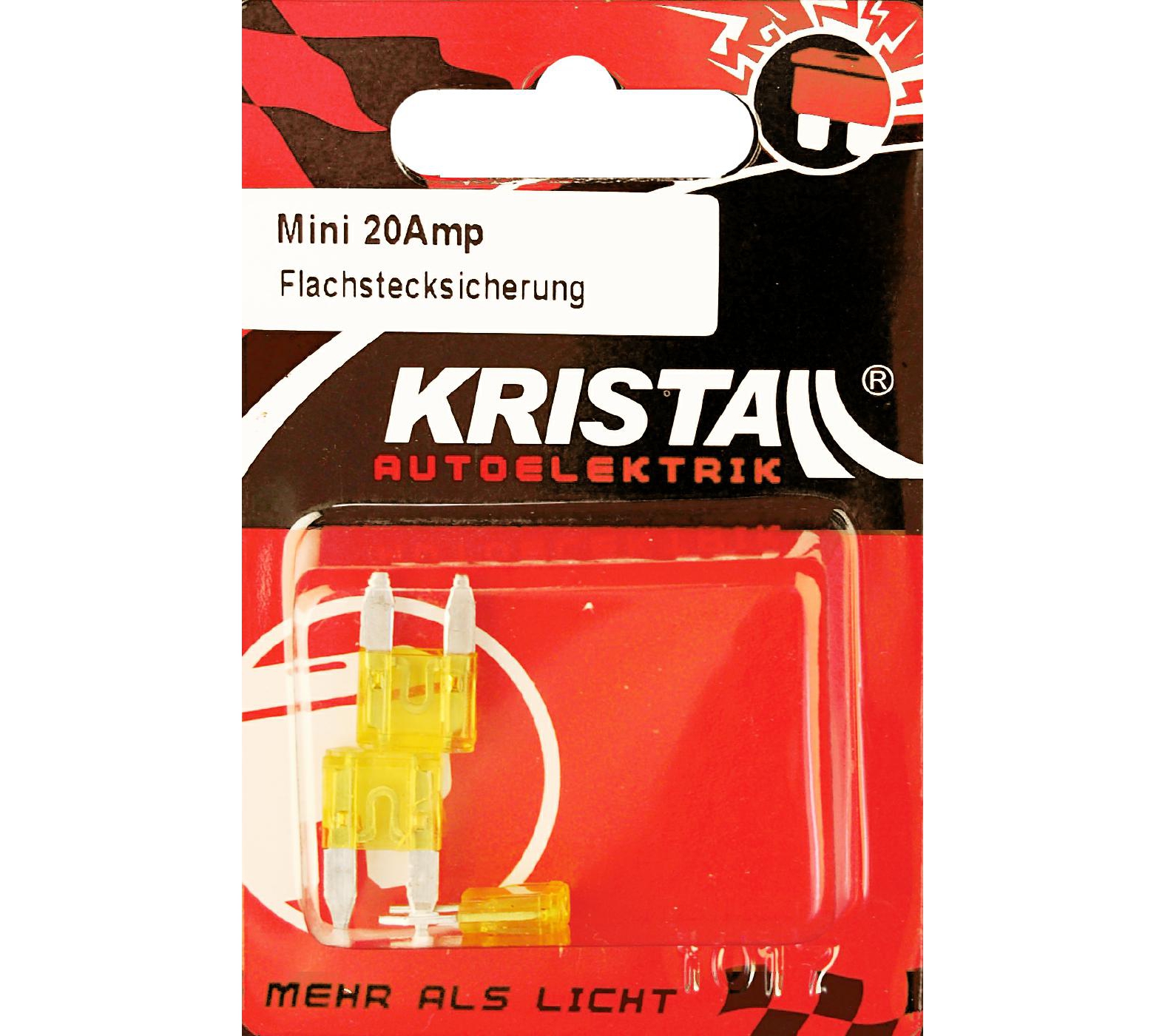 kristall-flachstecksicherung-mini-20-amp-10033241 KRISTALL Flachstecksicherung MINI 20 Amp
