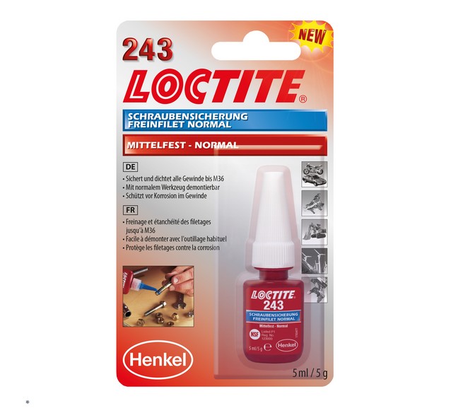 LOCTITE Schraubensicherung 243 mittelfest 5 ml